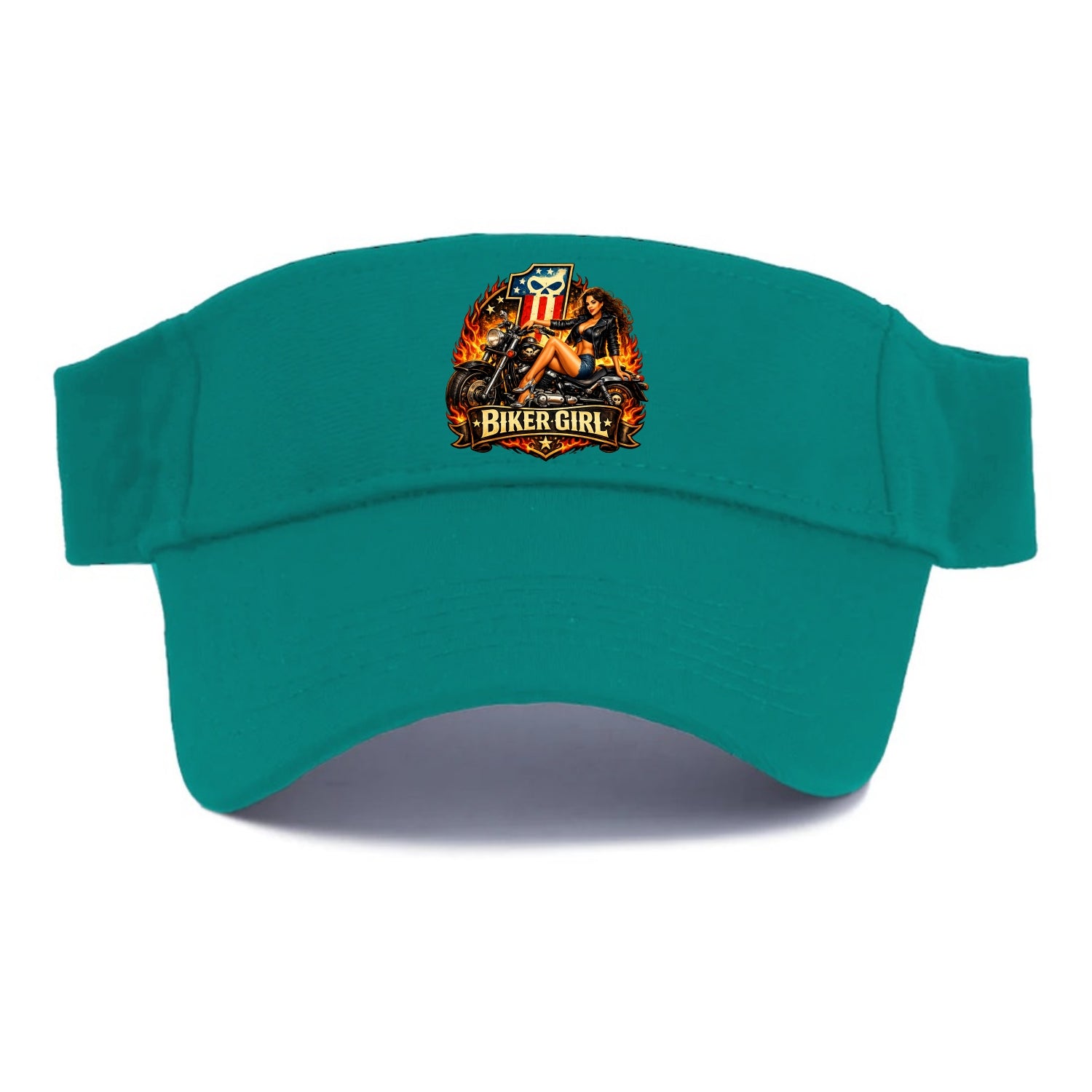 Vintage Biker Pin Up - Visor