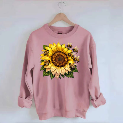 Vintage Sunflower - Crewneck Sweatshirt