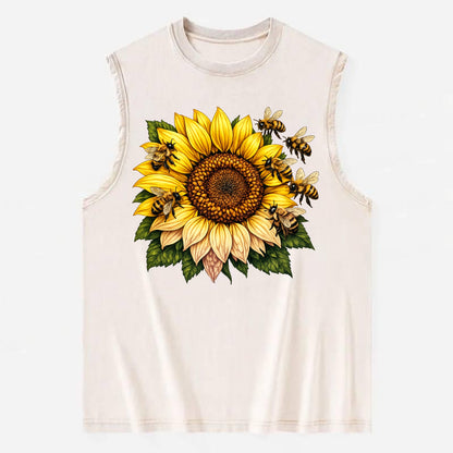 Vintage Sunflower - Vintage Washed Tank