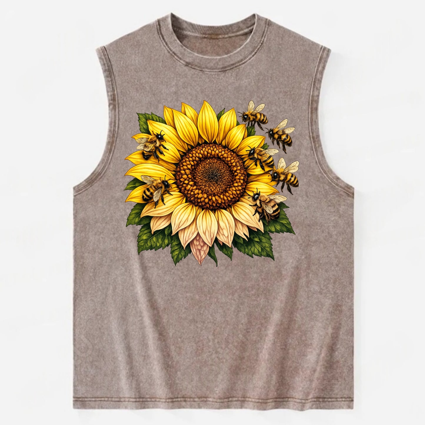 Vintage Sunflower - Vintage Washed Tank