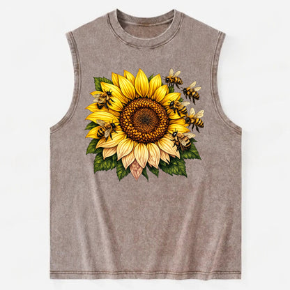 Vintage Sunflower - Vintage Washed Tank