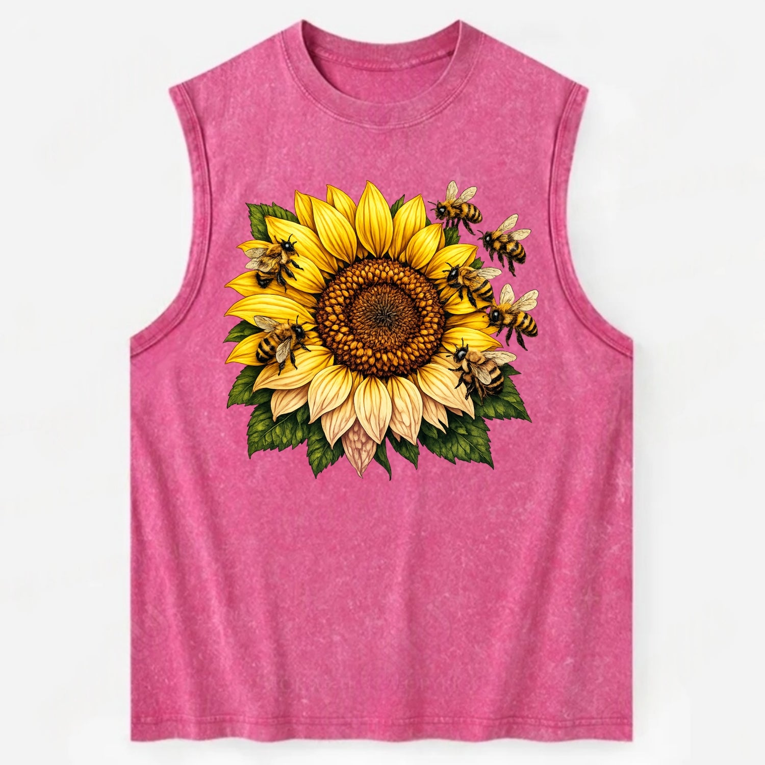 Vintage Sunflower - Vintage Washed Tank