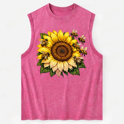 Vintage Sunflower - Vintage Washed Tank