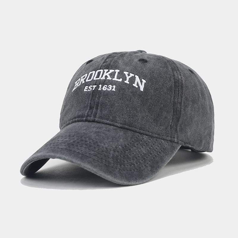 Vintage Washed Letter Baseball Cap | Casual Sun Protection