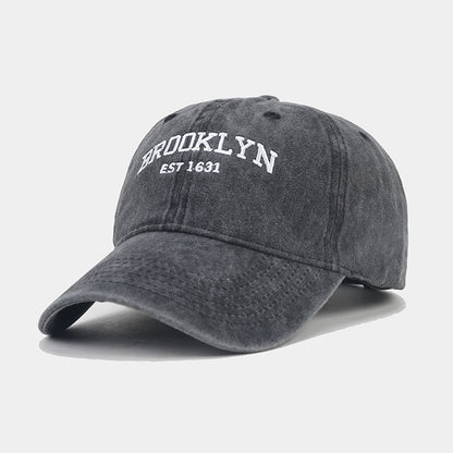 Vintage Washed Letter Baseball Cap | Casual Sun Protection