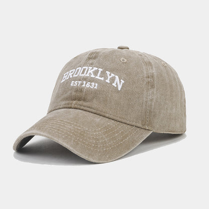 Vintage Washed Letter Baseball Cap | Casual Sun Protection