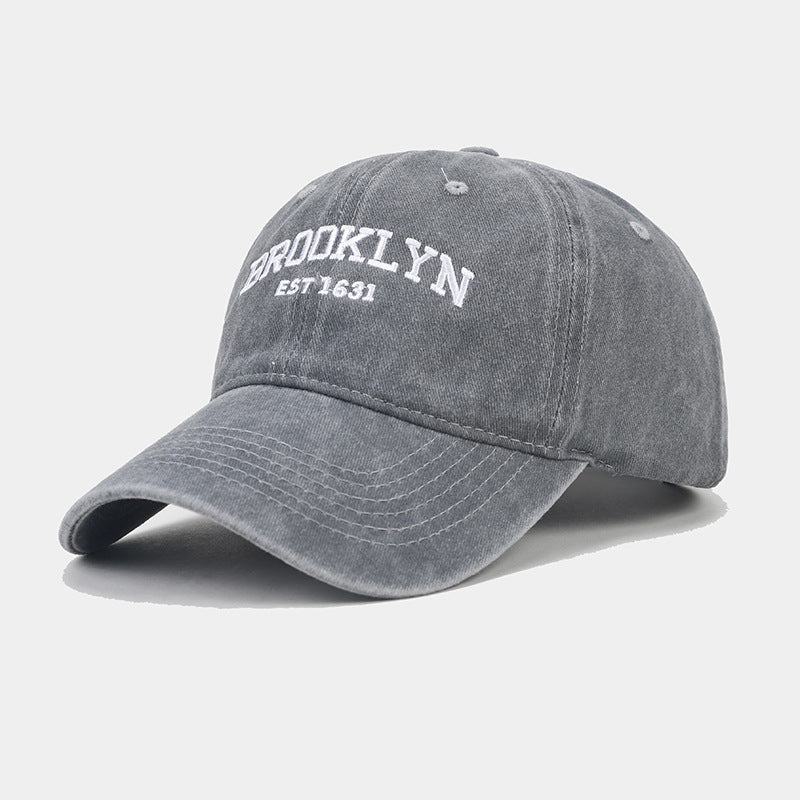 Vintage Washed Letter Baseball Cap | Casual Sun Protection