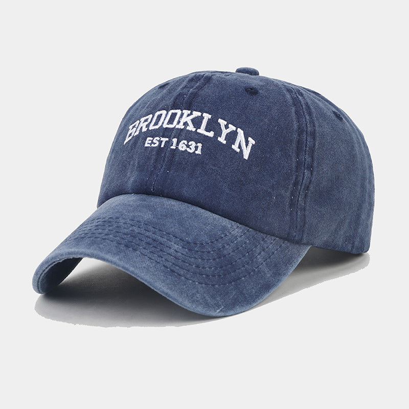 Vintage Washed Letter Baseball Cap | Casual Sun Protection