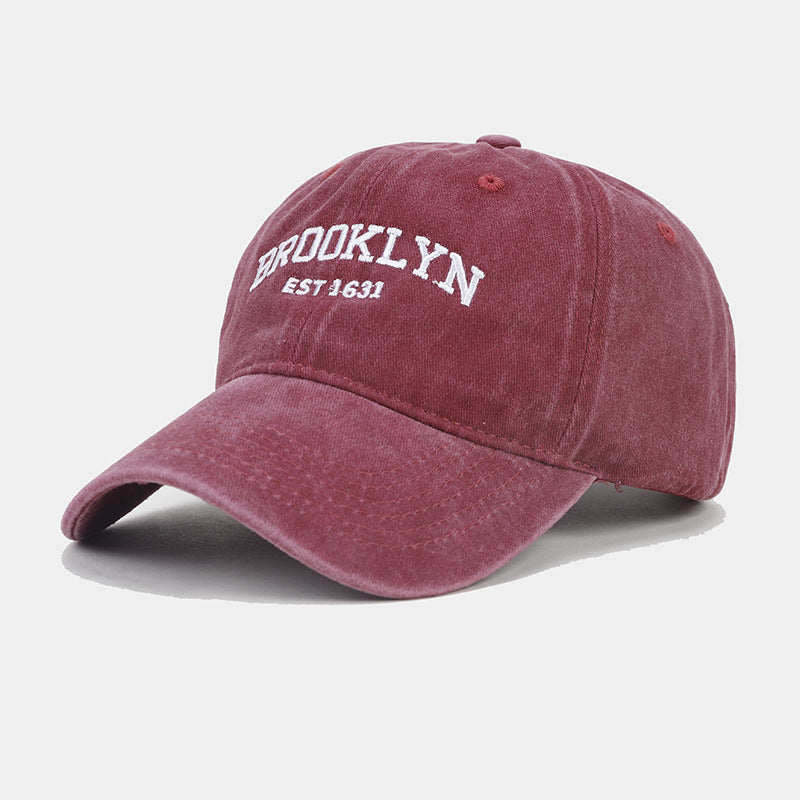 Vintage Washed Letter Baseball Cap | Casual Sun Protection