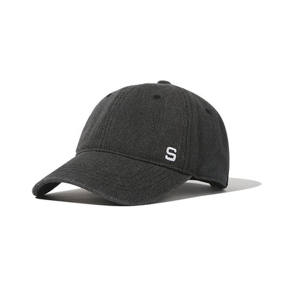 Washed Canvas Baseball Cap - Embroidered Casual Style
