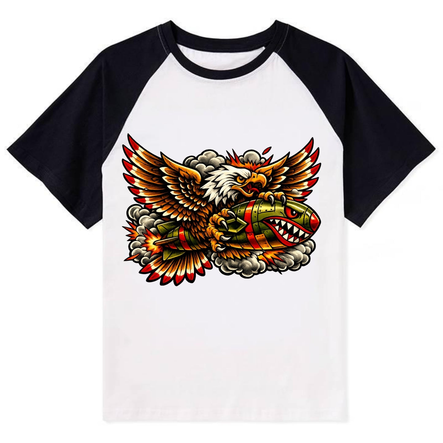 War Eagle Bomb - Contrast Raglan T-shirt