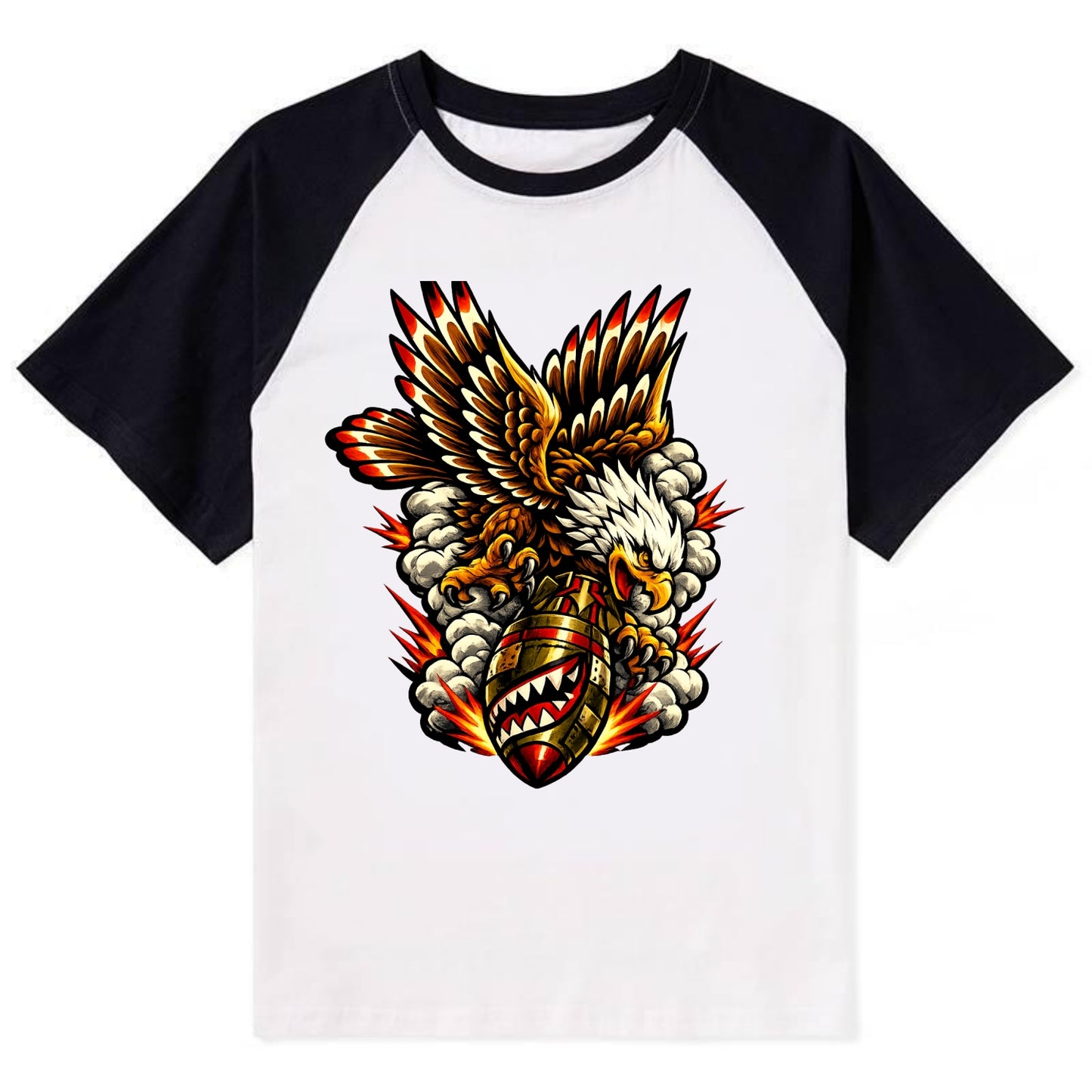 War Eagle Dive - Contrast Raglan T-shirt
