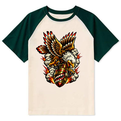 War Eagle Dive - Contrast Raglan T-shirt
