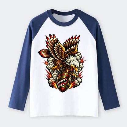 War Eagle Dive - Raglan Long Sleeve T-Shirt