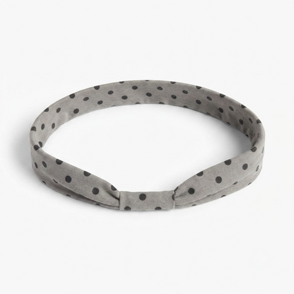 Wide Elastic Polka Dot Headband for Women