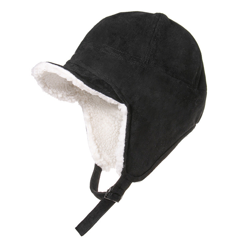 Warm Fleece Cycling Hat: Windproof, Double-Layered Ear Protection