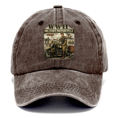 Wwii Military Motorcycle 1942 - Classic Cap