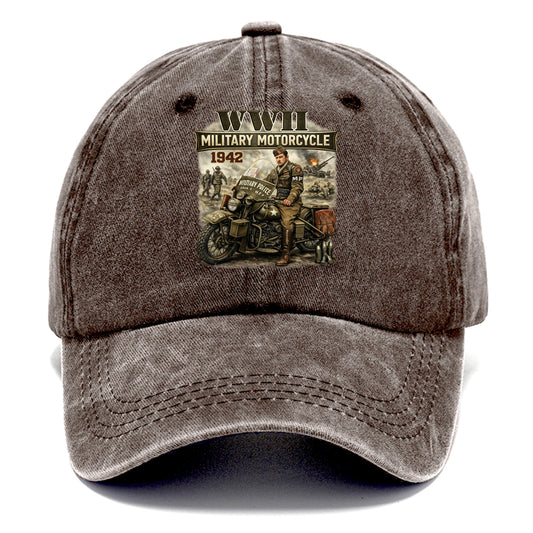 Wwii Military Motorcycle 1942 - Classic Cap