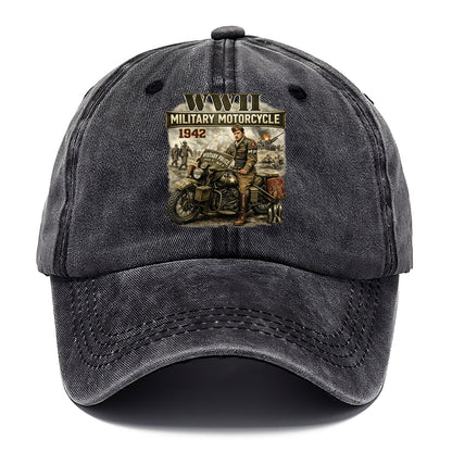 Wwii Military Motorcycle 1942 - Classic Cap