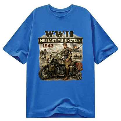 Wwii Military Motorcycle 1942 - Classic T-shirt