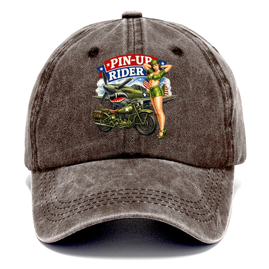 Wwii Pin Up Rider - Classic Cap