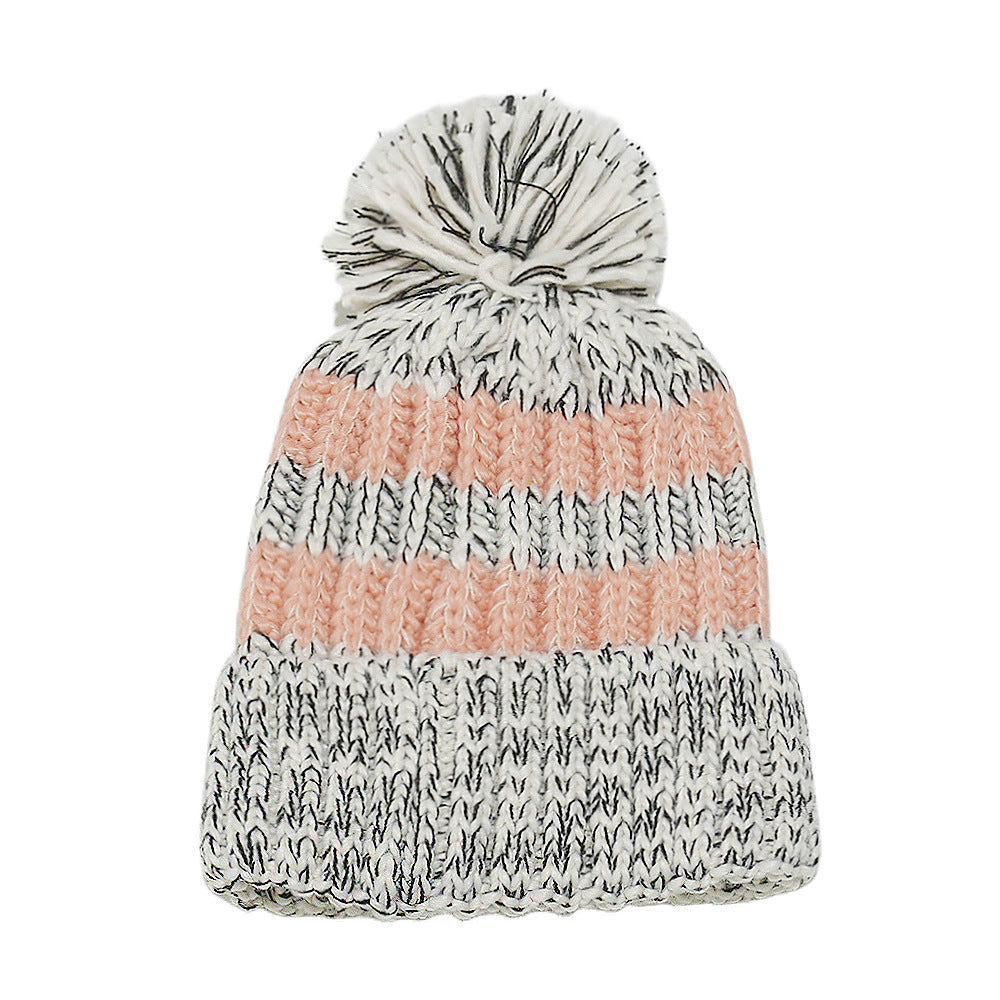 Warm Striped Knit Beanie: Cozy Outdoor Adventure Hat