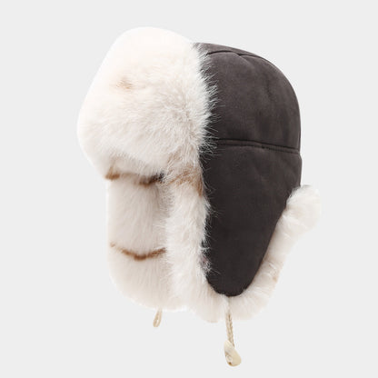 Warm Suede Lei Feng Hat for Cycling & Skiing