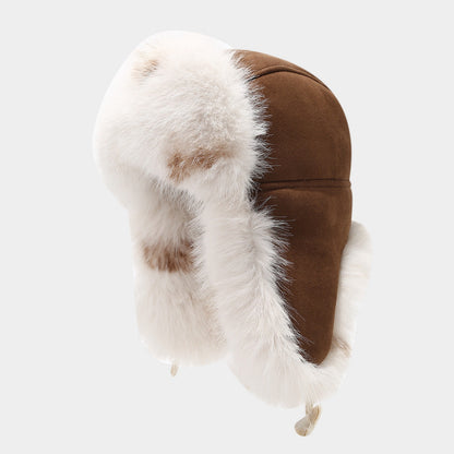 Warm Suede Lei Feng Hat for Cycling & Skiing