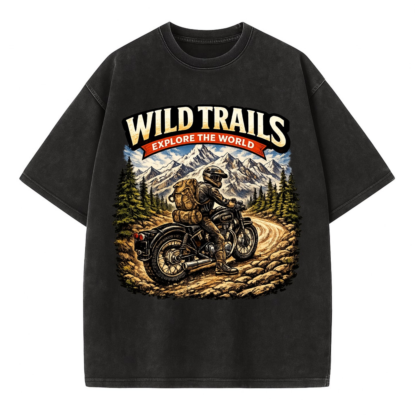 Wild Trails Explorer - Vintage T-shirt