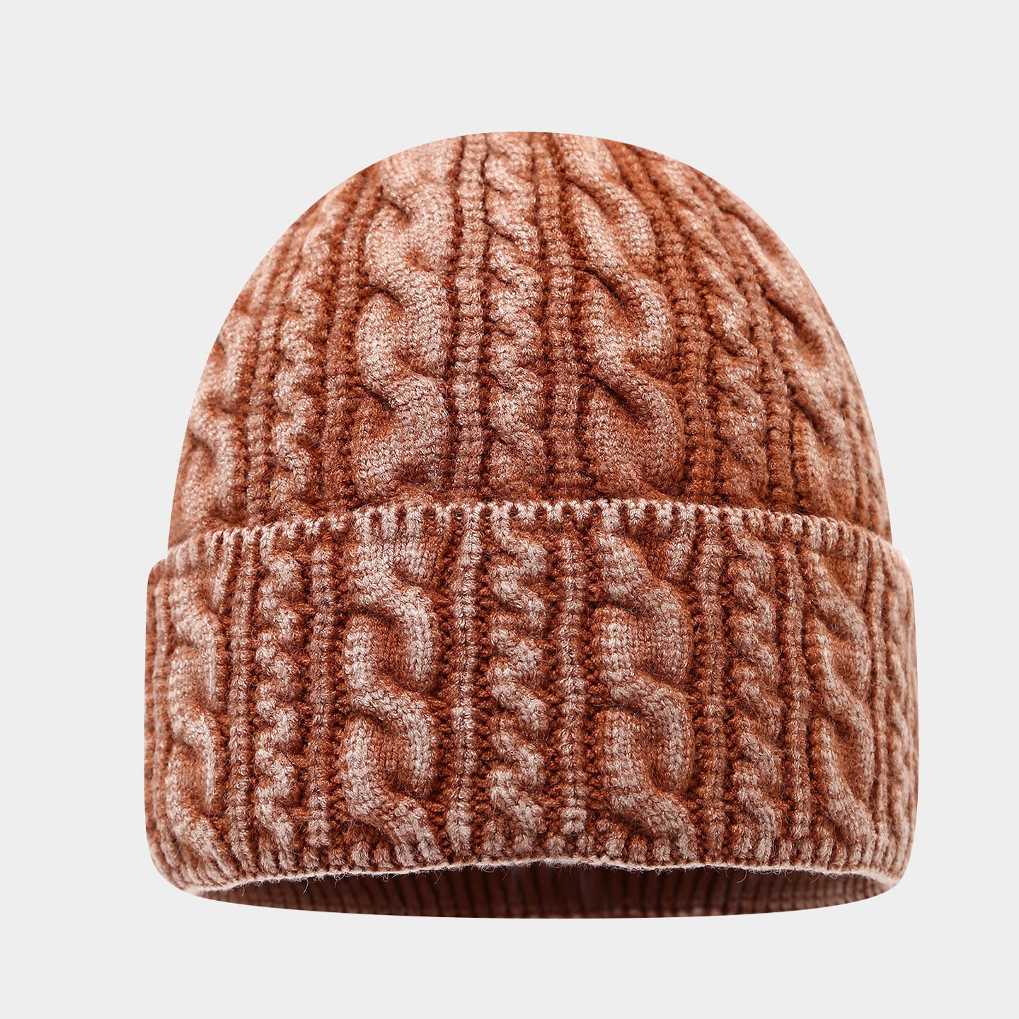 Warm Twist Knit Beanie - Cozy Unisex Winter Hat