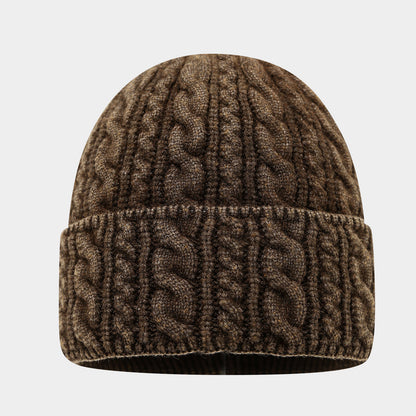 Warm Twist Knit Beanie - Cozy Unisex Winter Hat