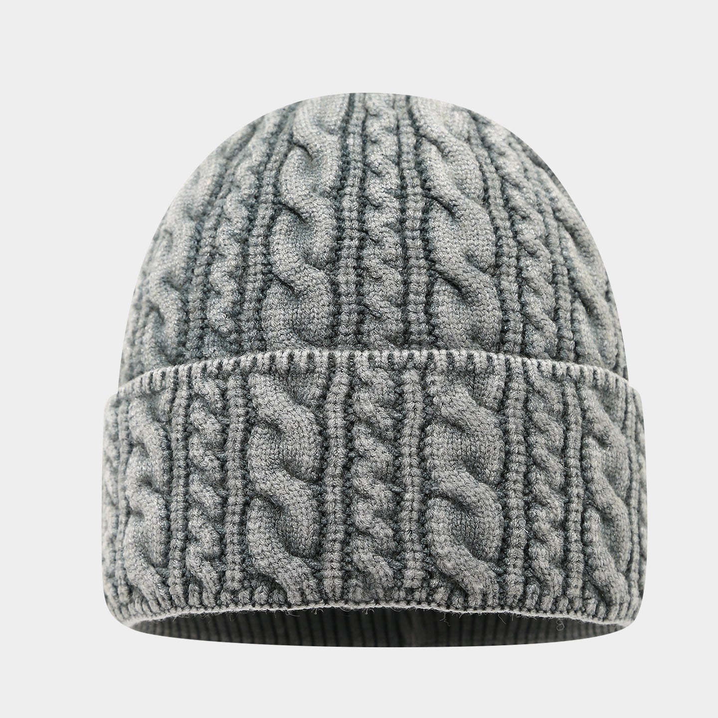 Warm Twist Knit Beanie - Cozy Unisex Winter Hat