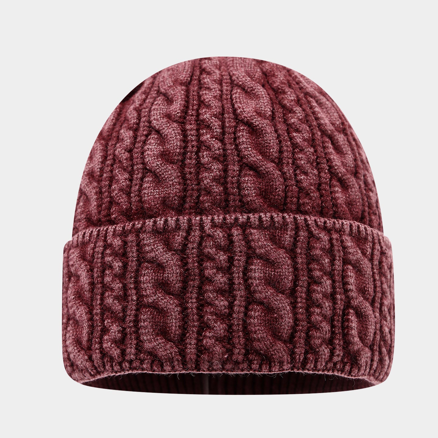 Warm Twist Knit Beanie - Cozy Unisex Winter Hat