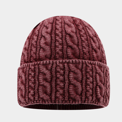 Warm Twist Knit Beanie - Cozy Unisex Winter Hat