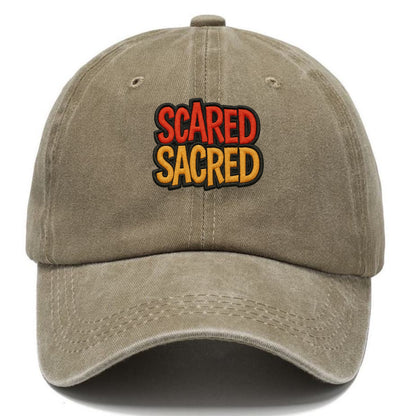 SCARED;SACRED JOURNEY Spiritual Purple Hat - Classic Cap - Warm Sand(Khaki)