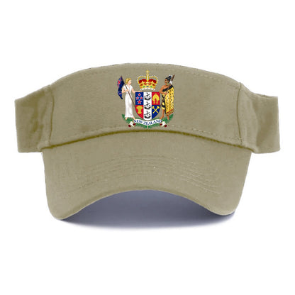 Coat Of Arms Of New Zealand - Visor - Warm Sand(Khaki)