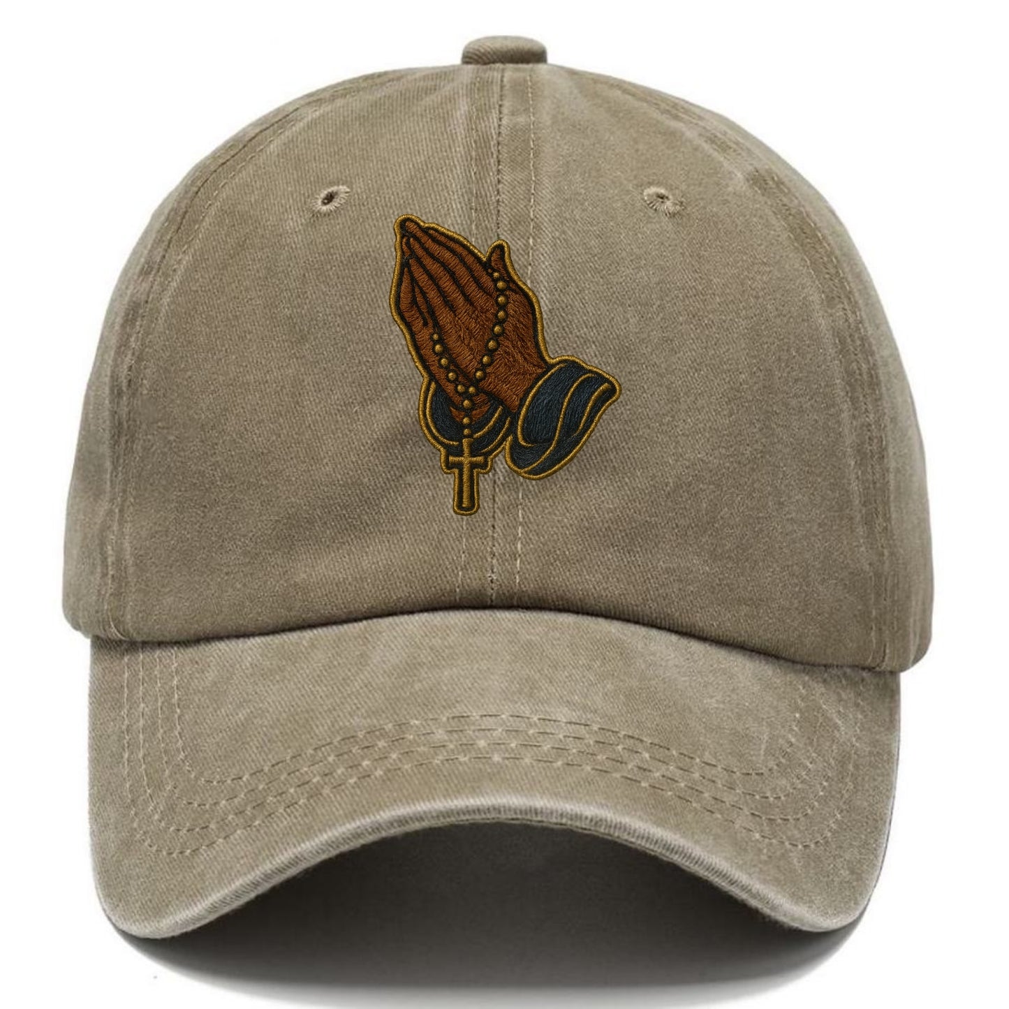Praying Hands  - Classic Cap - Warm Sand(Khaki)