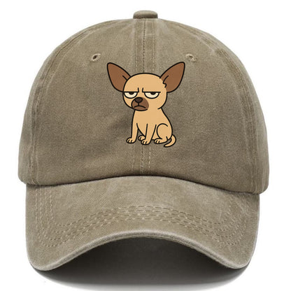 The Chihuahua Judging Silently - Classic Cap - Warm Sand(Khaki)