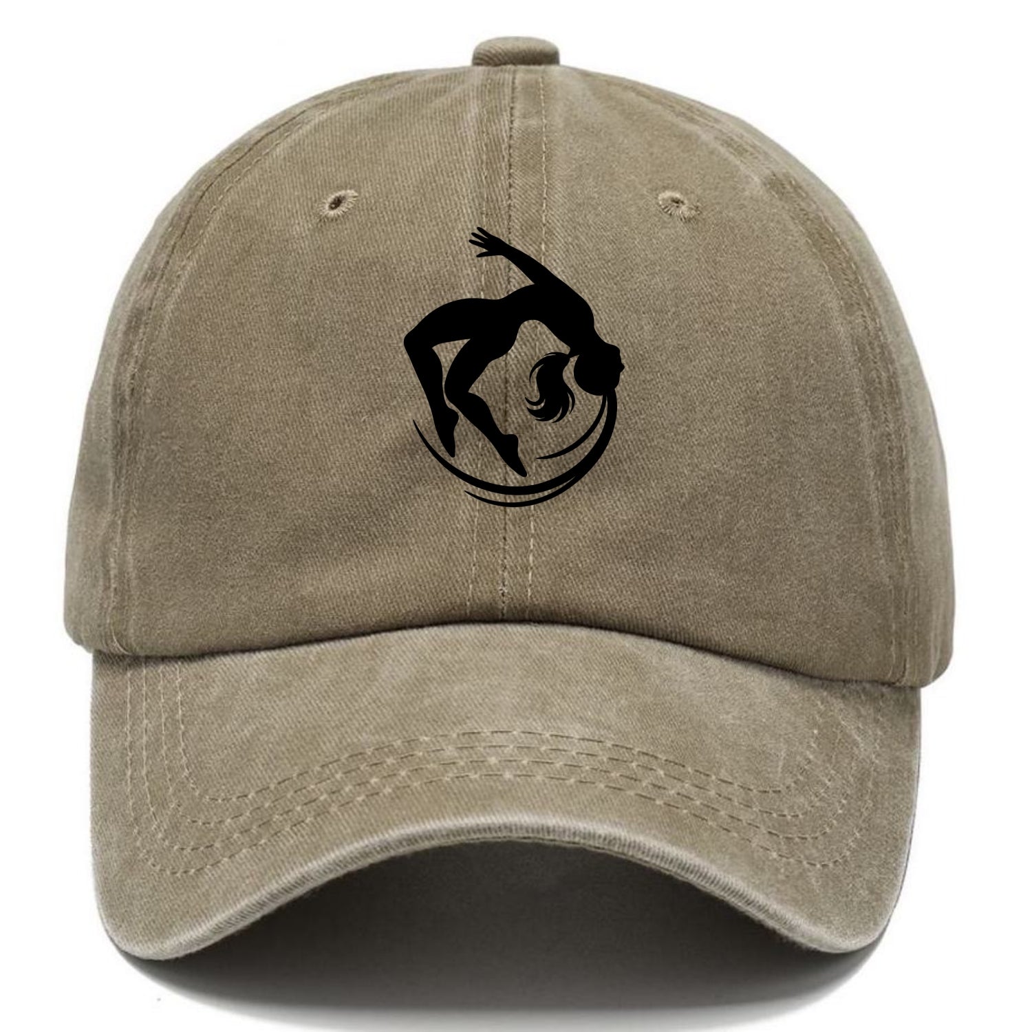 Gymnast mid-backflip rotation - Classic Cap - Warm Sand(Khaki)