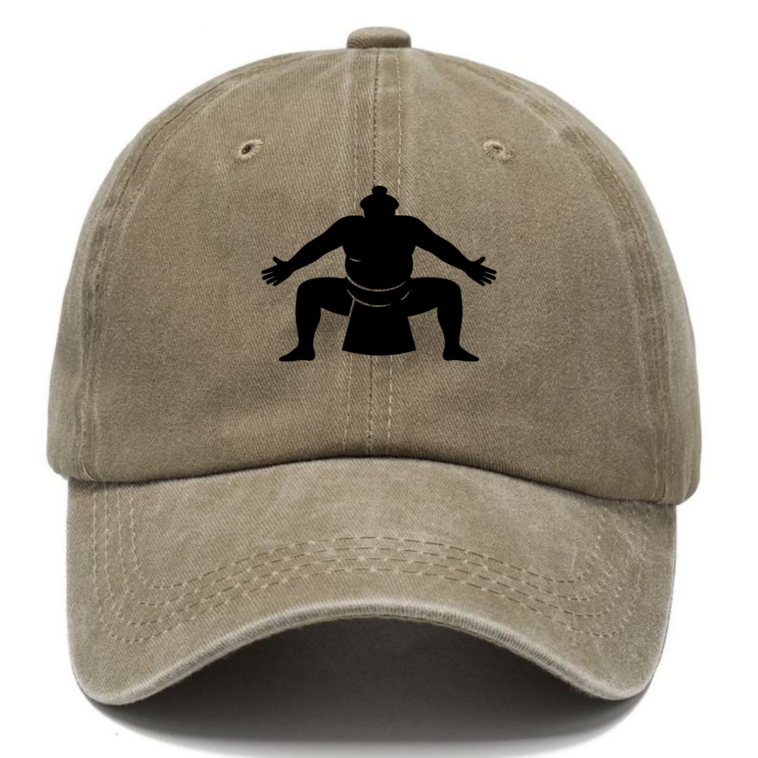 Japanese sumo wrestler ceremonial stance - Classic Cap - Warm Sand(Khaki)