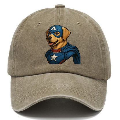 Labrador Patriotic Hero  - Classic Cap - Warm Sand(Khaki)