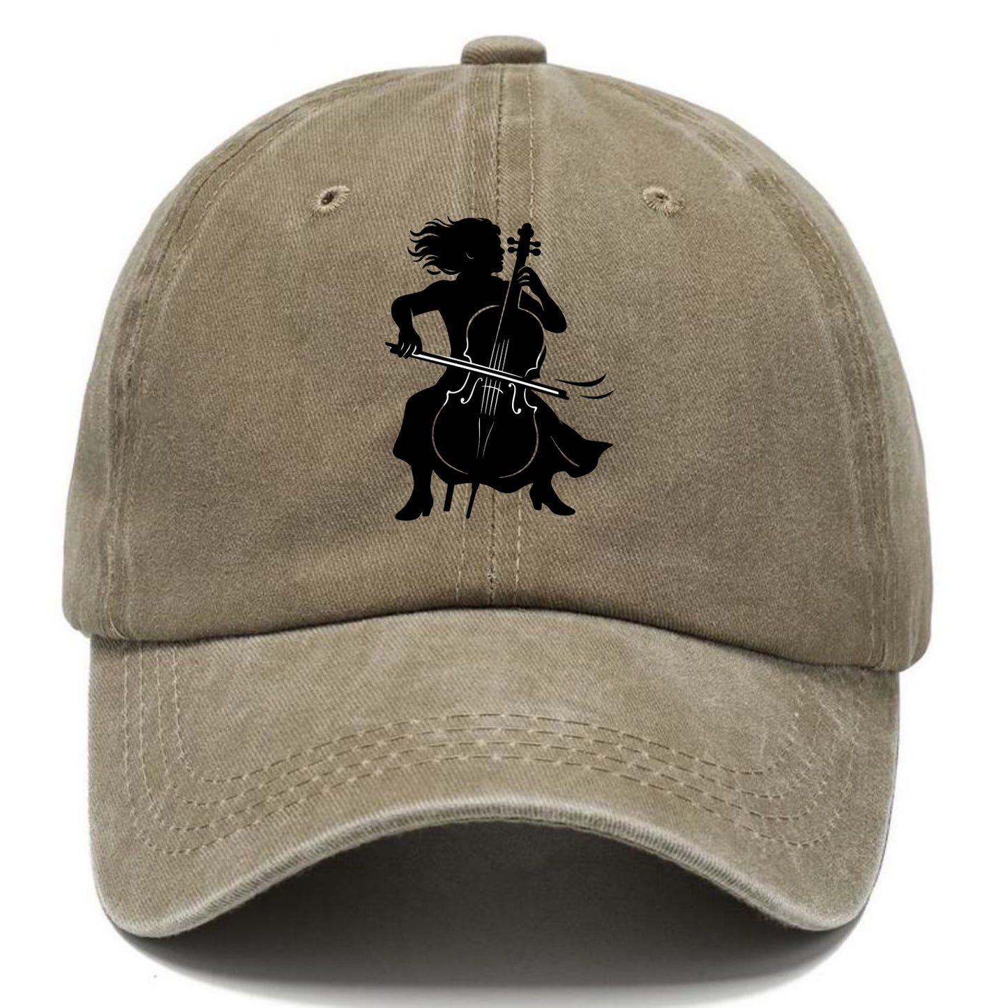 Cellist performing emotional solo - Classic Cap - Warm Sand(Khaki)