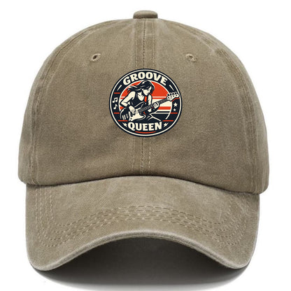 Groove Queen Emblem - Classic Cap - Warm Sand(Khaki)
