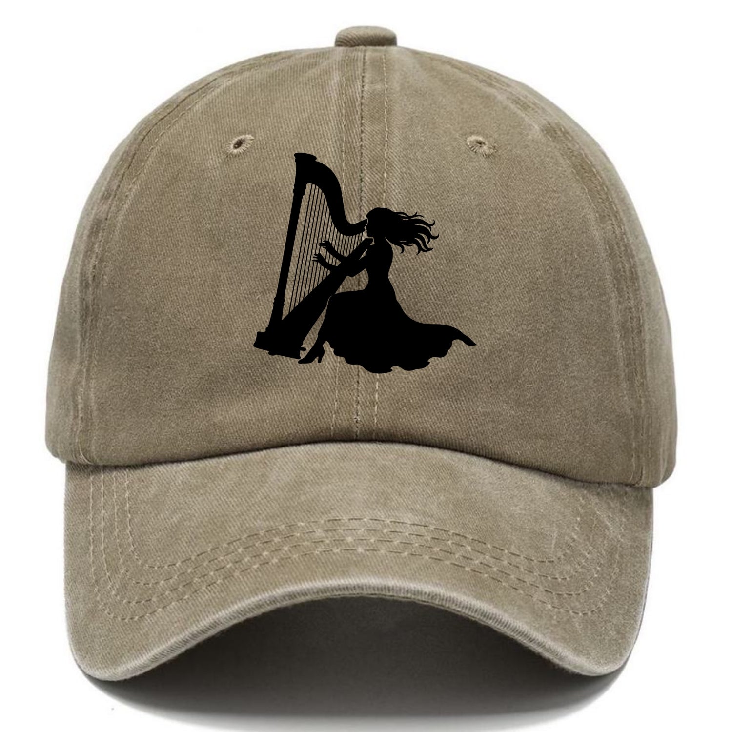 Harpist playing ethereal melody - Classic Cap - Warm Sand(Khaki)