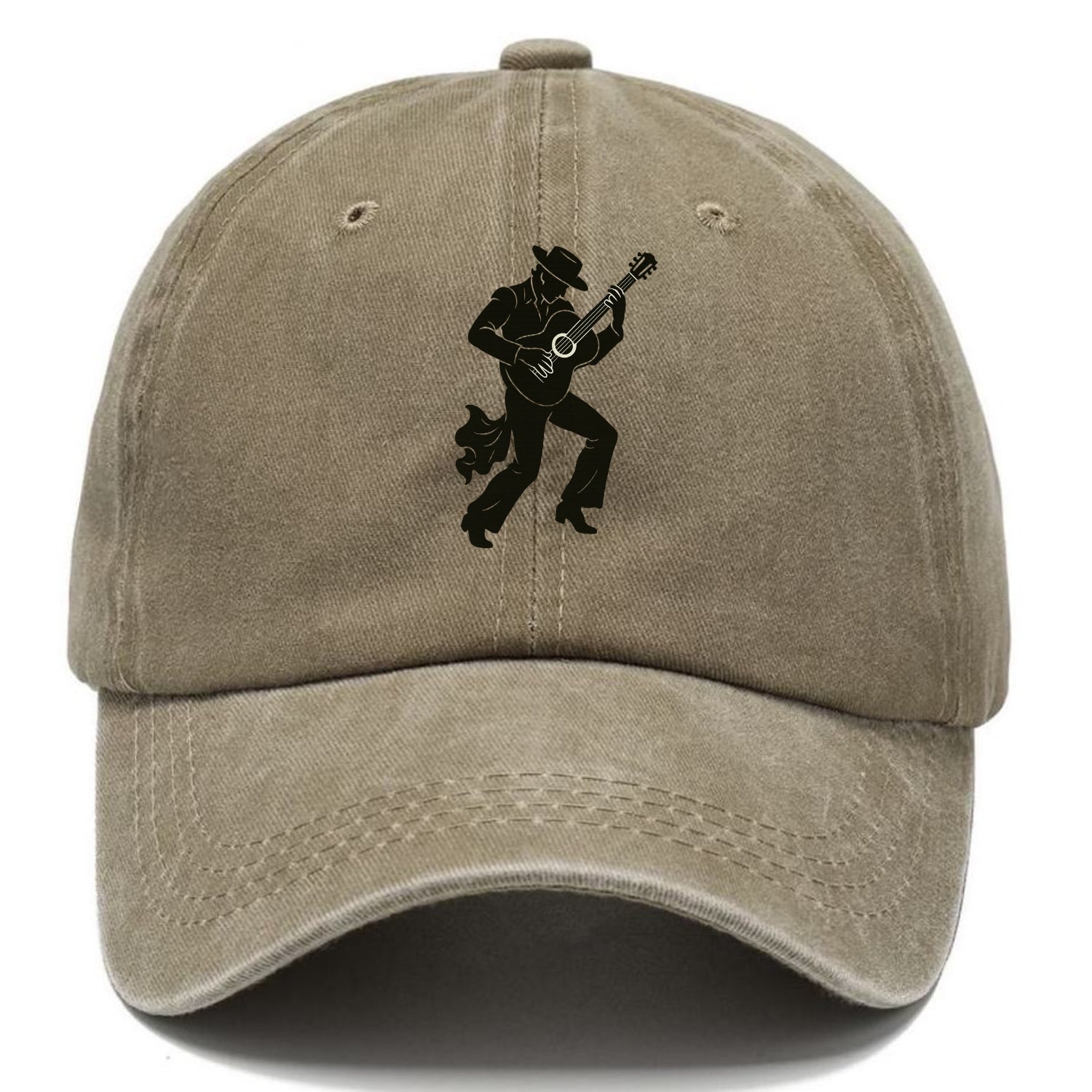 Flamenco guitarist dramatic pose - Classic Cap - Warm Sand(Khaki)