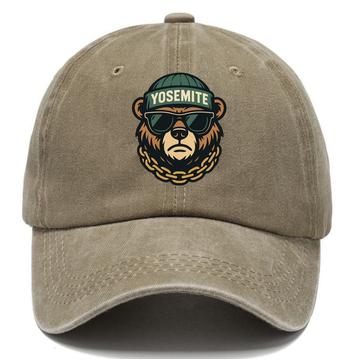 Yosemite Bear - Classic Cap - Warm Sand(Khaki)