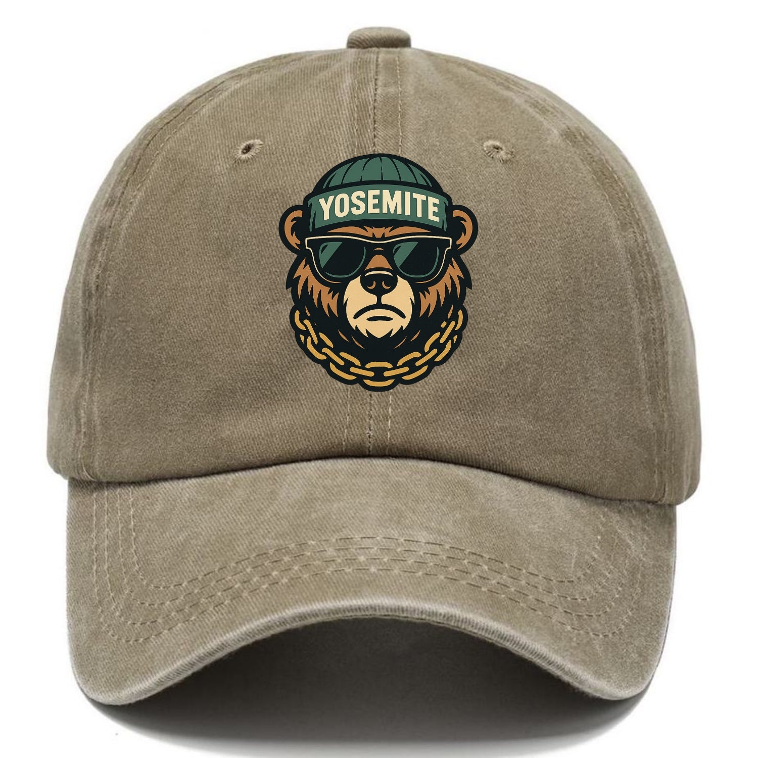 Yosemite Bear - Classic Cap - Warm Sand(Khaki)