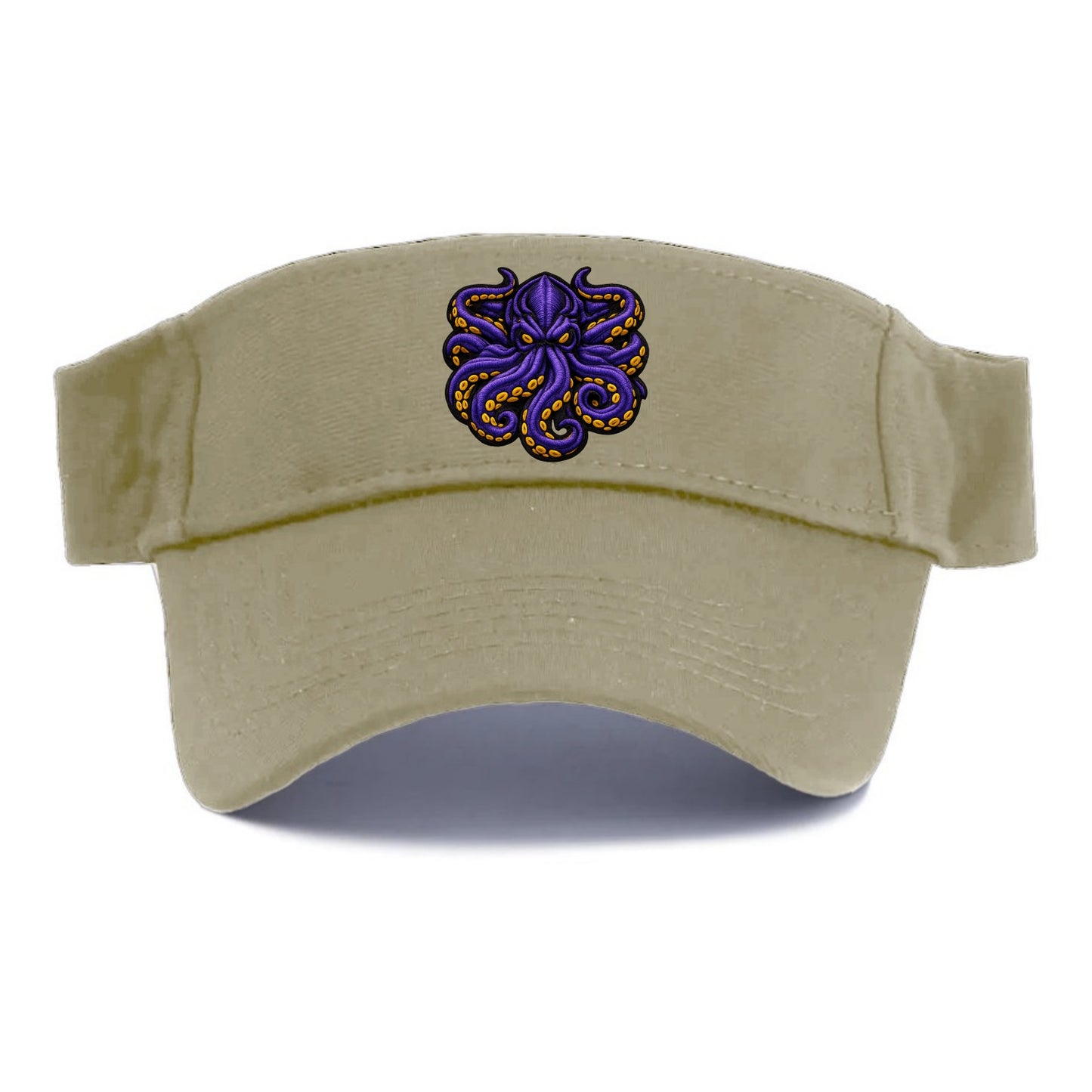 KRAKEN TENTACLES - sea monster in purple and black , deep sea - Visor - Warm Sand(Khaki)