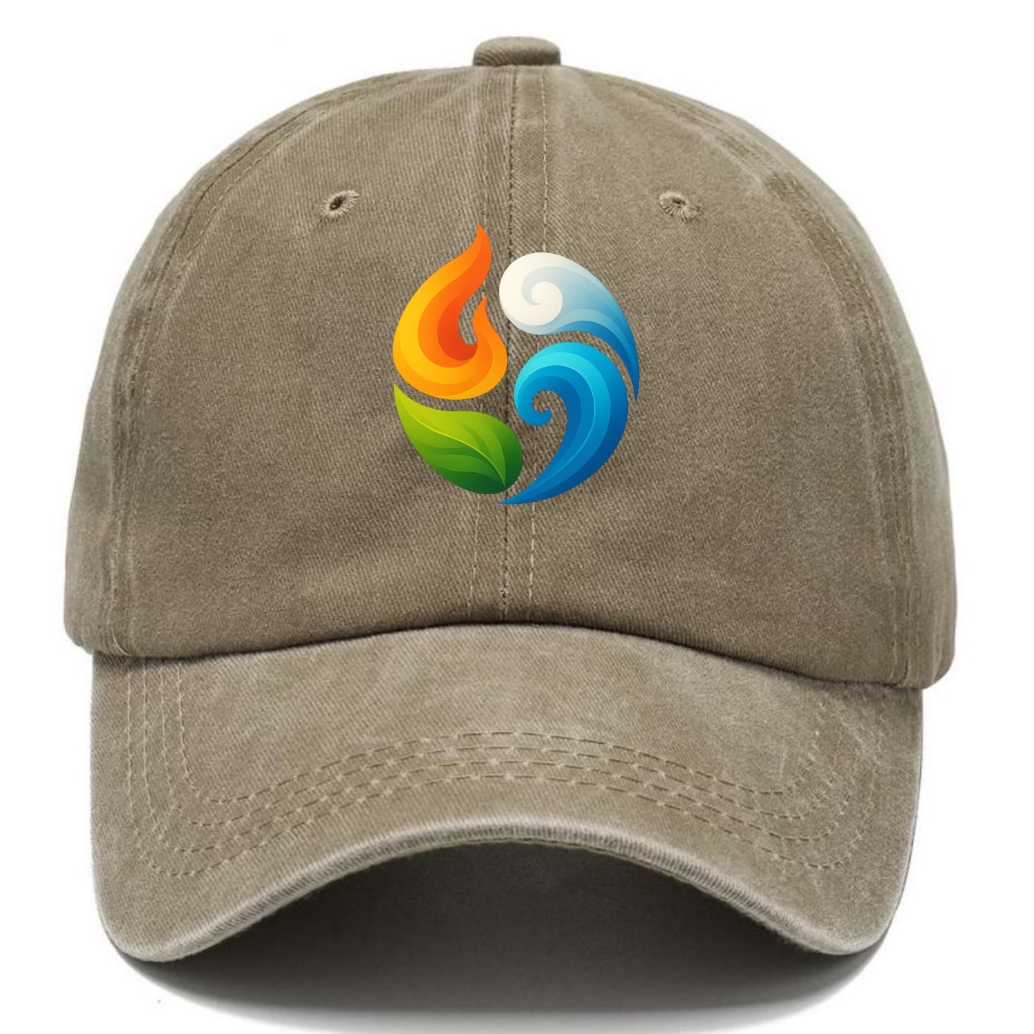 Four Elements Dance - Fire orange, water - Classic Cap - Warm Sand(Khaki)