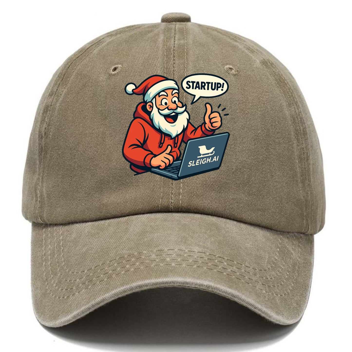 Santa Tech Startup CEO - Classic Cap - Warm Sand(Khaki)